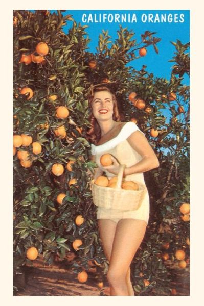 Cover for Found Image Press · The Vintage Journal Woman with Oranges in Basket, California (Paperback Book) (2022)