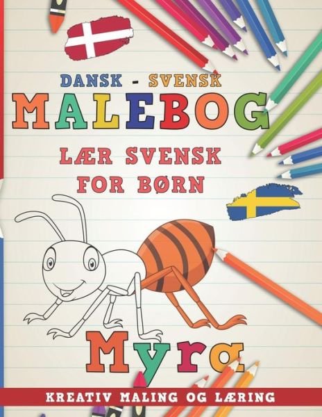 Cover for Nerdmediada · Malebog Dansk - Svensk I L (Paperback Bog) (2018)