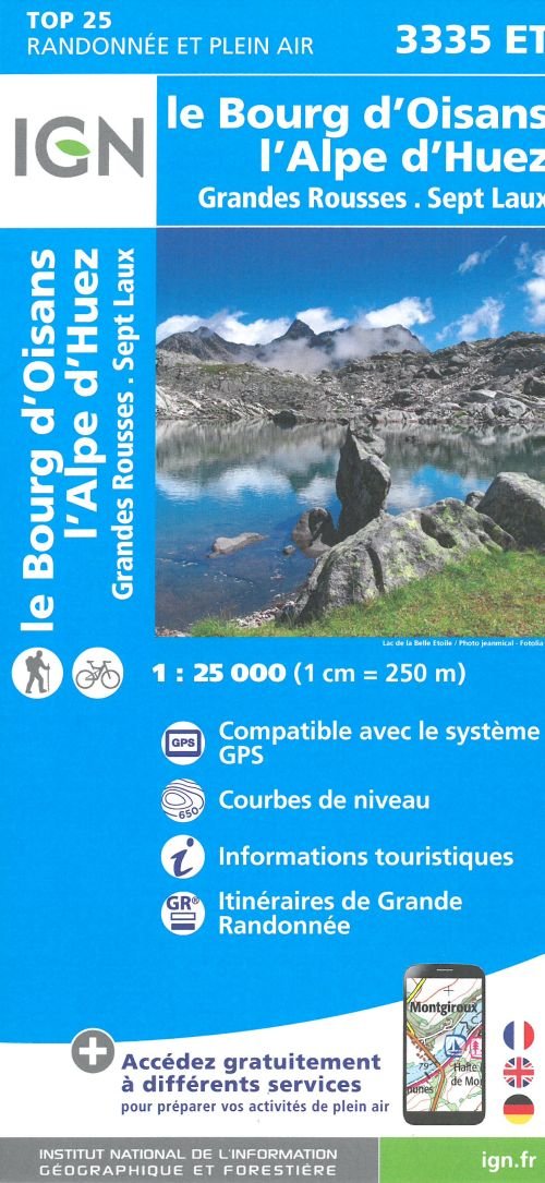 IGN TOP25: TOP25: 3335ET Le Bourg d'Oisans - L'Alpe d'Huez - Grandes Rousses - Ign - Bøger - IGN - 9782758539896 - 24. april 2017