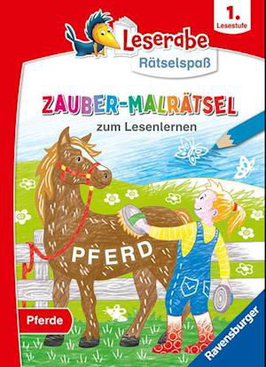 Leserabe Rätselspaß Zauber-Malrätsel zum Lesenlernen: Pferde (1. Lesestufe) - Martine Richter - Książki - Ravensburger Verlag GmbH - 9783473488896 - 15 stycznia 2024