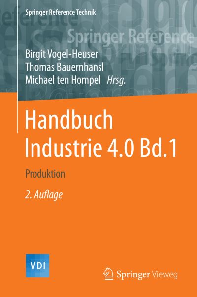 Cover for Birgit Vogel-Heuser · Handbuch Industrie 4.0 Bd.1 (Hardcover Book) (2017)