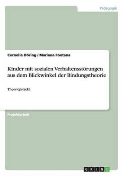 Cover for Döring · Kinder mit sozialen Verhaltensst (Book) (2015)