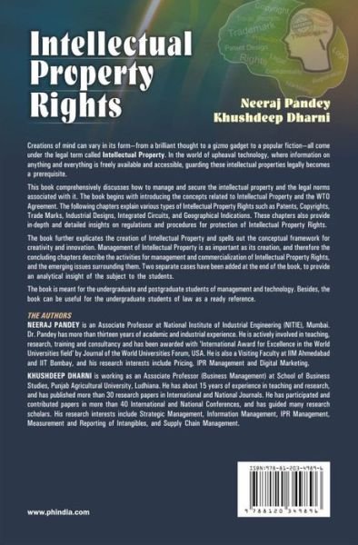 Cover for Neeraj Pandey · Intellectual Property Rights (Taschenbuch) (2014)