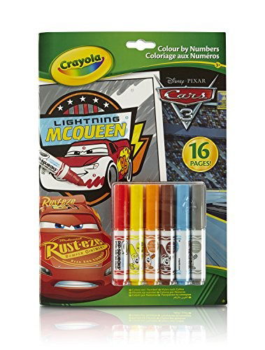 Crayola Cars 3 Colour By Numbers Book - Crayola - Gadżety - Crayola - 0071662202897 - 