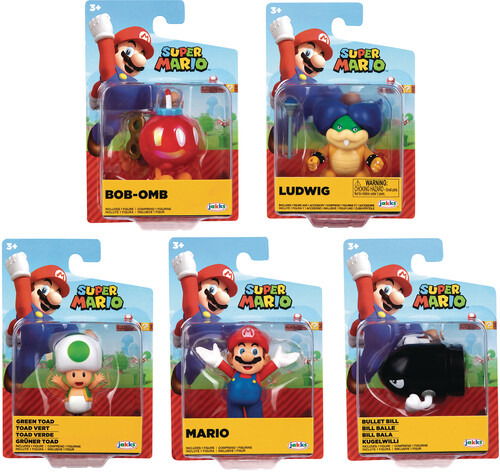 Nintendo 2.5 Articulated Figures  BUY TOTAL OF 8 for Full carton but priced per unit   Toys - Unk - Merchandise - UNK - 0192995409897 - September 29, 2021