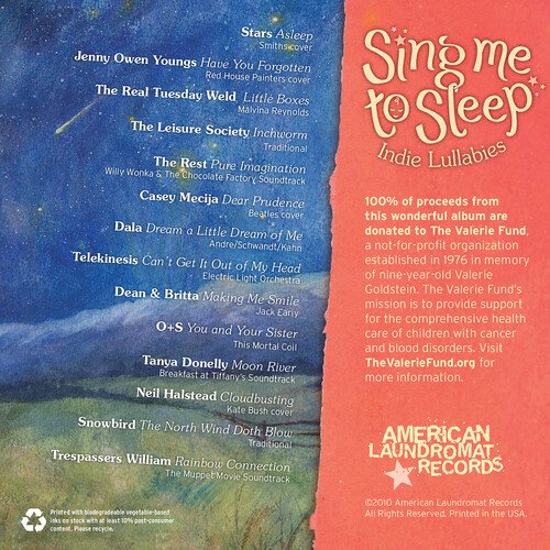 Sing Me to Sleep: Indie Lullabies / Various - Sing Me to Sleep: Indie Lullabies / Various - Muziek - American Laundromat - 0616011913897 - 18 mei 2010