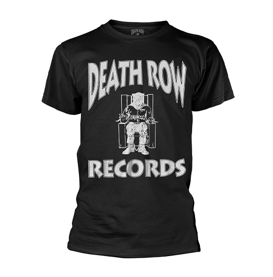 Cover for Death Row Records · Logo (Black) (T-shirt) [size XL] [Black edition] (2018)