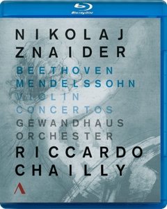 Cover for Bach / Znaider / Chailly / Gewandhaus Orchestra · Violin Concertos (Blu-ray) (2016)