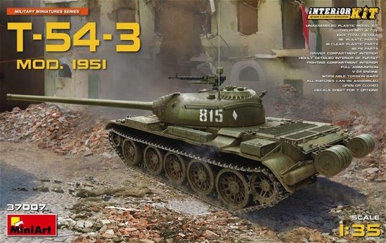 Cover for T · T-54-3 Mod.1951 Interior Kit (1:35) (Legetøj)