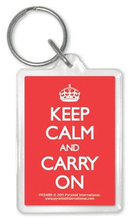 Cover for Keep Calm And Carry On · Keep Calm And Carry On: Red Keychain (Portachiavi) (MERCH)