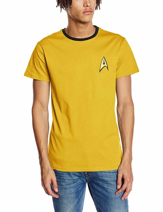 Cover for Star Trek · Kirk Uniform T-shirt - Yellow (MERCH)