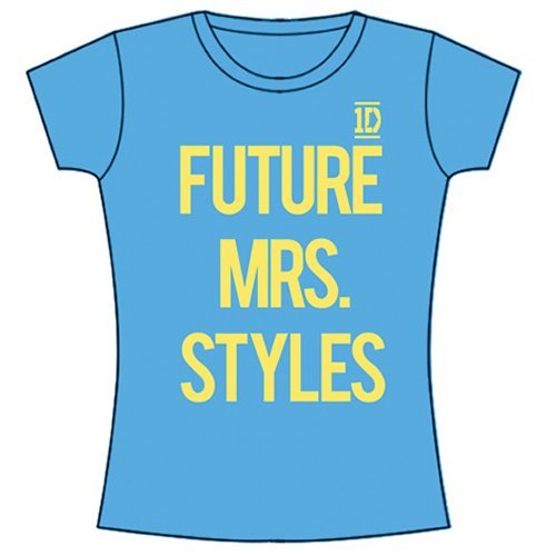 Cover for One Direction · One Direction Ladies Tee: Future Mrs Styles (Skinny Fit) (Bekleidung) [size S] [Blue - Ladies edition] (2013)