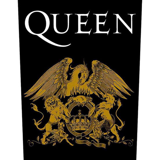 Queen Back Patch: Crest - Queen - Fanituote - PHD - 5055339778897 - maanantai 19. elokuuta 2019