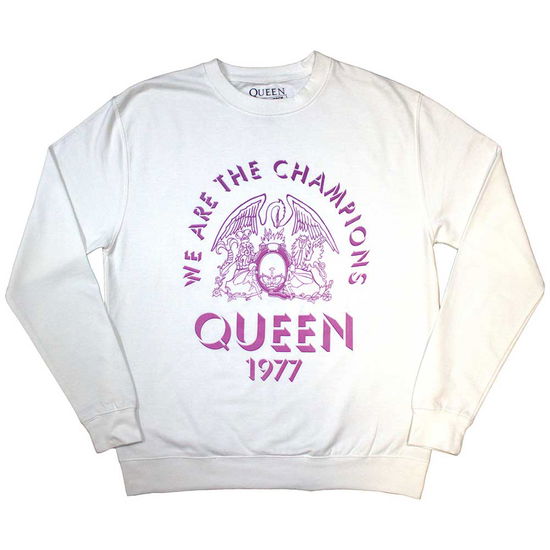 Queen Unisex Sweatshirt: Champions 1977 (Oversized) - Queen - Merchandise -  - 5056737252897 - May 2, 2024