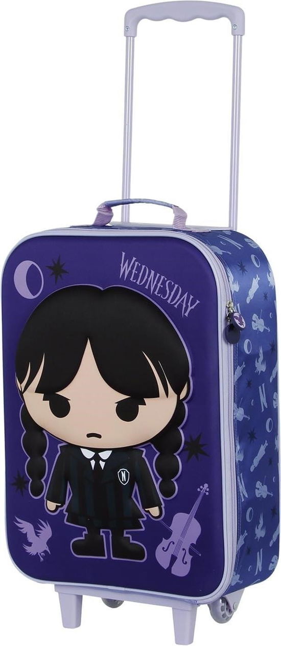 Valigia Trolley Soft 3D Chibi - Wednesday: Karactermania - Merchandise -  - 8445118067897 - 