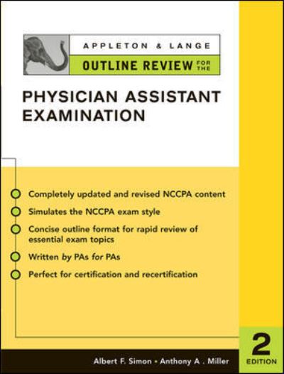 Cover for Albert Simon · Appleton &amp; Lange Outline Review for the Physician Assistant Examination, Second Edition (Paperback Book) (2004)