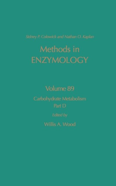 Carbohydrate Metabolism, Part D - Methods in Enzymology - Sidney P Colowick - Livros - Elsevier Science Publishing Co Inc - 9780121819897 - 28 de setembro de 1982