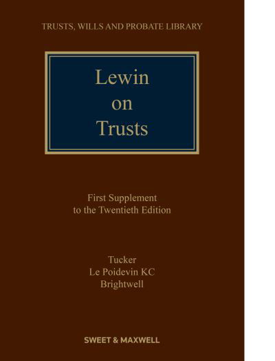 Cover for Lynton Tucker · Lewin on Trusts (Pocketbok) (2023)