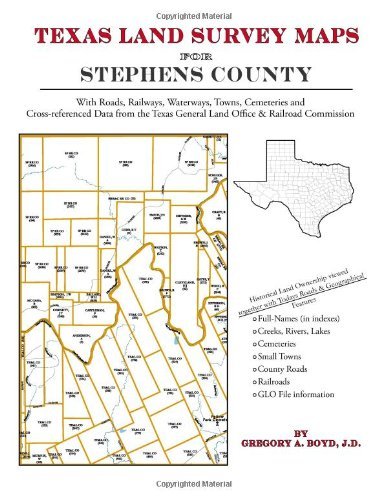 Cover for Gregory a Boyd J.d. · Texas Land Survey Maps for Stephens County (Paperback Book) (2012)