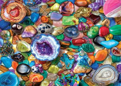 Cover for Peter Pauper Press Inc · Crystals and Gemstones 1000 Piece Jigsaw Puzzle (N/A) (2021)