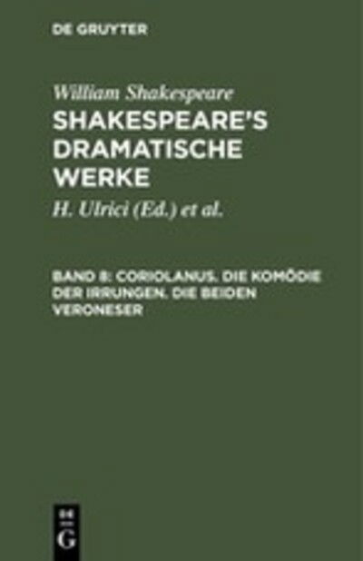 Cover for William Shakespeare · Shakespeare's Dramatische Werke (Book) (1901)