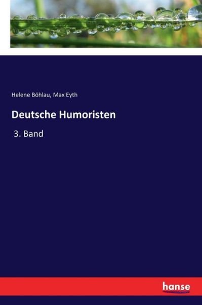 Cover for Helene Boehlau · Deutsche Humoristen: 3. Band (Pocketbok) (2018)
