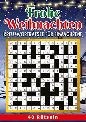 Cover for Isamrätsel Verlag · Frohe Weihnachten - Kreuzworträtsel (Book) (2023)