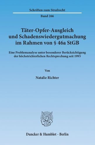 Cover for Richter · Täter-Opfer-Ausgleich und Schad (Bog) (2014)