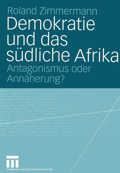 Cover for Roland Zimmermann · Demokratie und das Sudliche Afrika (Paperback Book) [2004 edition] (2004)