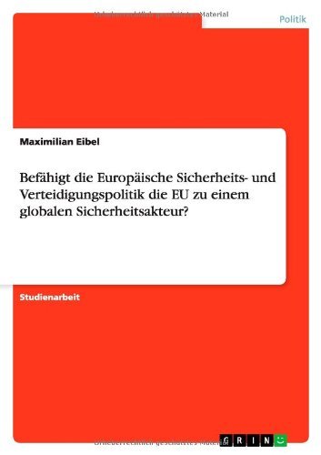 Cover for Eibel · Befähigt die Europäische Sicherhe (Bog) [German edition] (2013)