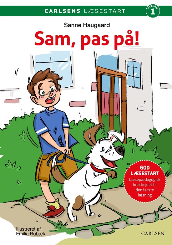 Cover for Sanne Haugaard · Carlsens Læsestart: Carlsens Læsestart: Sam, pas på! (Innbunden bok) [1. utgave] (2024)