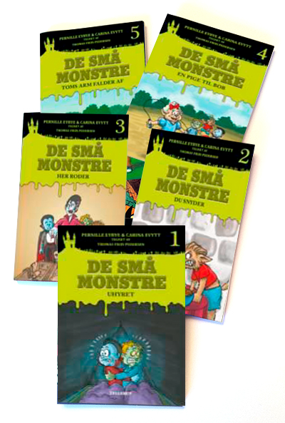 Cover for Pernille Eybye &amp; Carina Evytt · Læs-Lix: Læs-Lix: De små monstre (Sampak 1-5) (Book pack) [1. Painos] (2015)