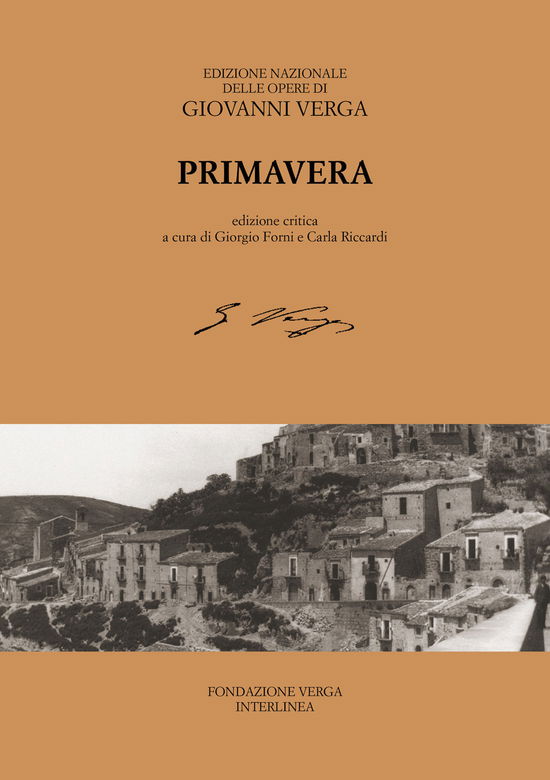 Cover for Giovanni Verga · Primavera. Ediz. Critica (Book)