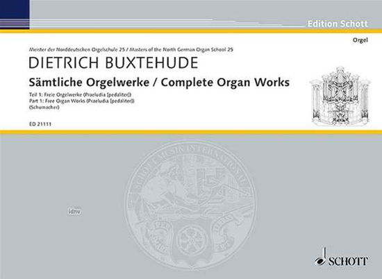 Sämtliche Orgelwerke.01 - Buxtehude - Books -  - 9790001176897 - 