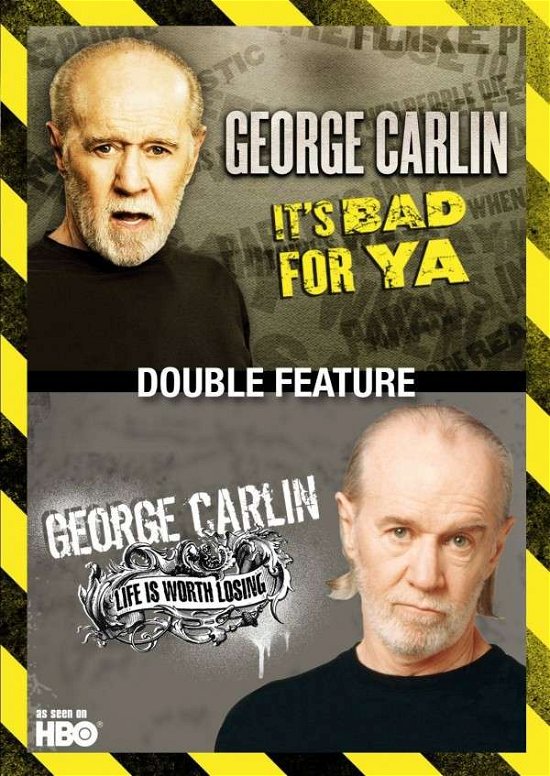 Cover for DVD · George Carlin Double Feature: Life's Worth Losing / It's Bad for Ya' (DVD) (2013)