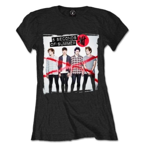 5 Seconds of Summer Ladies T-Shirt: Album Cover 1 - 5 Seconds of Summer - Marchandise - Unlicensed - 5055295390898 - 