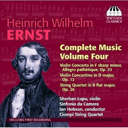 Complete Music 4 - Ernst / Lupu / Orchestra Da Camera / Hobson - Musik - TOCCATA - 5060113441898 - 29. oktober 2013