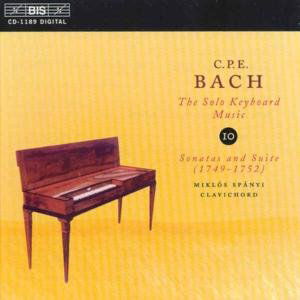 Solo Keyboard Music 10 - Bach,c.p.e. / Spanyi - Musik - Bis - 7318590011898 - 21. oktober 2003