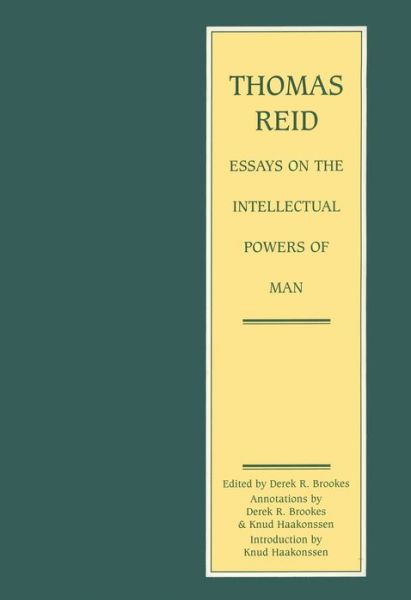 Cover for Thomas Reid · Thomas Reid - Essays on the Intellectual Powers of Man: A Critical Edition - The Edinburgh Edition of Thomas Reid (Hardcover bog) (2002)