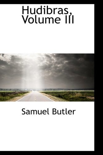Cover for Samuel Butler · Hudibras, Volume III (Taschenbuch) (2009)