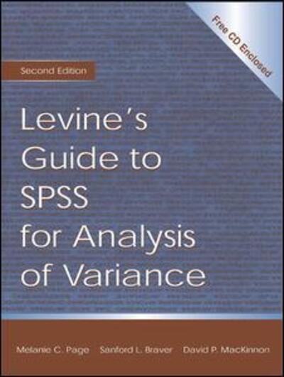 Cover for Sanford L. Braver · Levine's Guide to SPSS for Analysis of Variance (Hardcover Book) (2016)