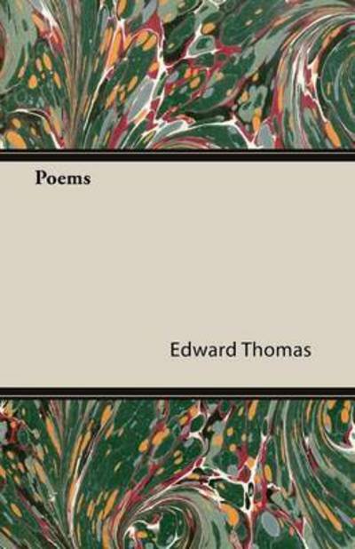 Cover for Thomas, Edward, Jr. · Poems (Paperback Book) (2013)
