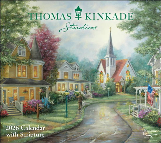 Thomas Kinkade Studios 2026 Deluxe Wall Calendar with Scripture - Thomas Kinkade - Merchandise - Andrews McMeel Publishing - 9781524896898 - August 12, 2025