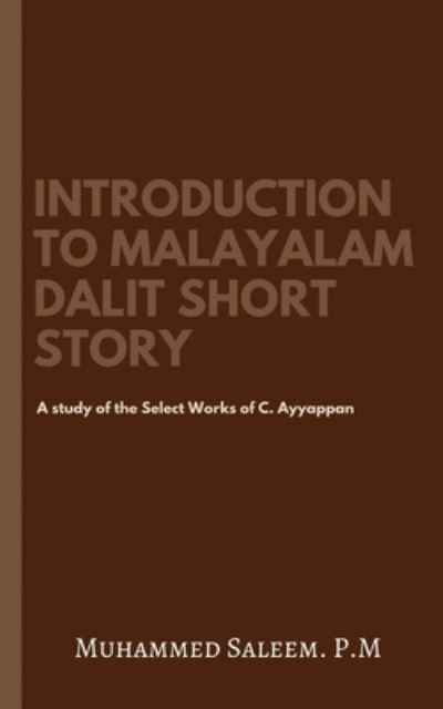 Cover for Muhammed Saleem P M · Introduction to Malayalam Dalit Short Story (Paperback Book) (2019)