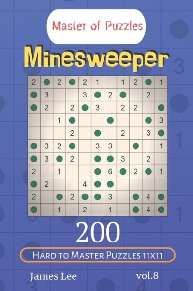 Cover for James Lee · Master of Puzzles - Minesweeper 200 Hard to Master Puzzles 11x11 vol.8 (Paperback Bog) (2019)