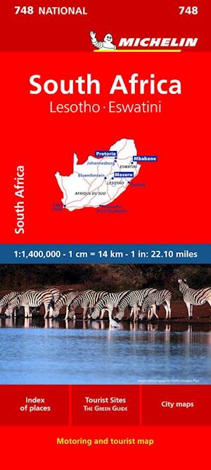 South Africa - National Map 748 - Michelin - Bøger - Michelin Editions des Voyages - 9782067259898 - 17. august 2023