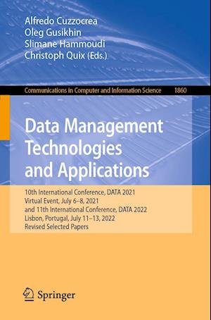 Cover for Alfredo Cuzzocrea · Data Management Technologies and Applications (Book) (2023)