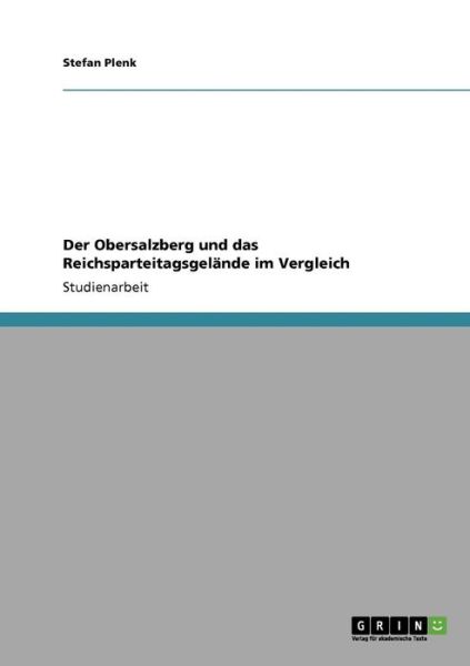 Cover for Plenk · Der Obersalzberg und das Reichspa (Book) [German edition] (2008)