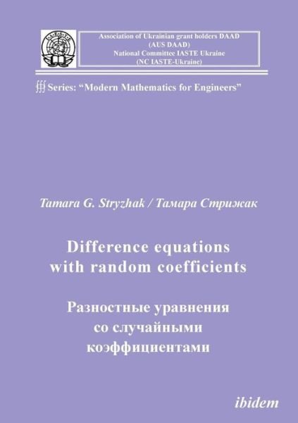 Cover for Tamara G Stryzhak · Difference equations with random coefficients (Paperback Book) (2012)