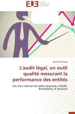 Cover for Favier · L'audit légal, un outil qualité (Bok)